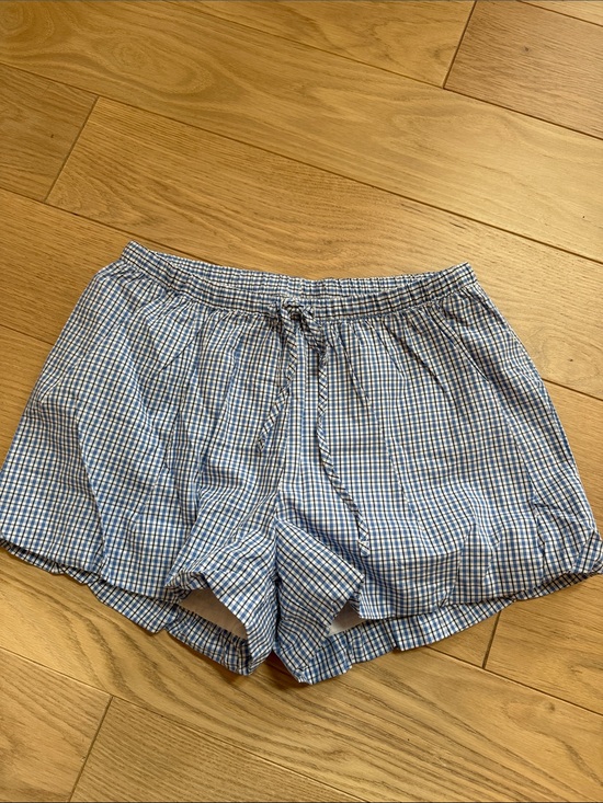 H&M Pants - H&M Blue and White Checked Women’s Shorts